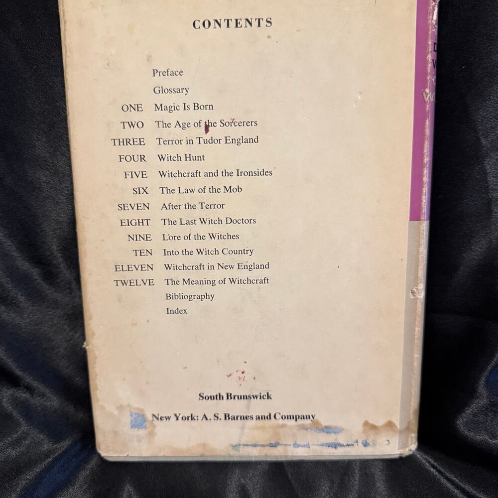 Vintage hardcover The Dark World of Witches by Eric Maple 1962 - Picture 2 of 3